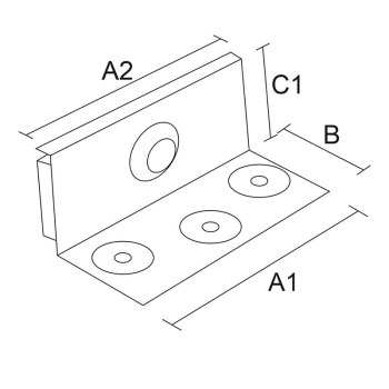 category Сглобка за легло 2 части с болт, Т=2мм, поцинкована blueprint thumb