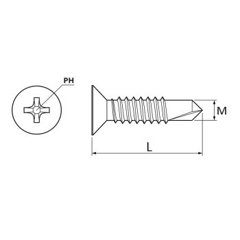 category DIN 7504P Винт самопробивeн блистер Ambrovit blueprint thumb