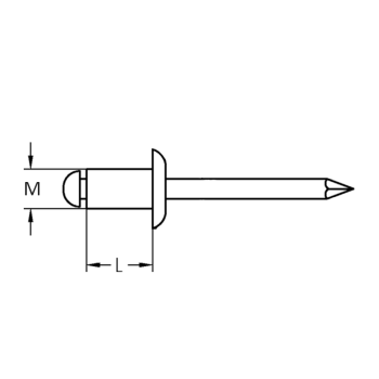 category Поп-нит, DIN 7337A, Al/St, RAL 9005 blueprint thumb