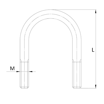category Кръгла неръждаема скоба А4 DIN 3570 blueprint thumb