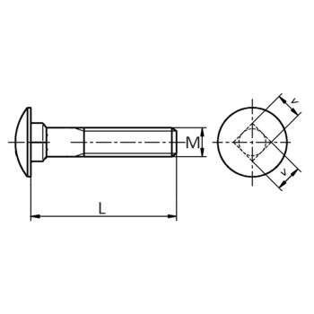 category DIN 603 Болт коларски неръждаем A2 blueprint thumb