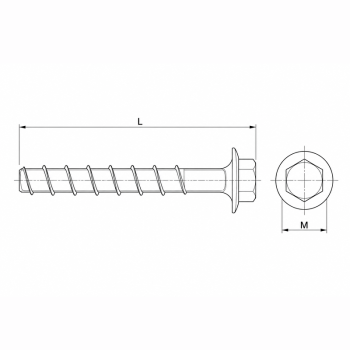 category Винт за бетон Fischer UltraCut FBS II  US blueprint thumb