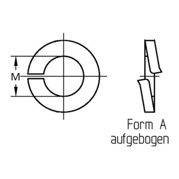 category DIN 127 Пружинна шайба Zn blueprint thumb