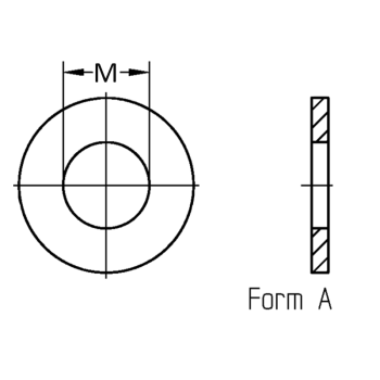 category DIN125 Шайба подложна Zn blueprint thumb
