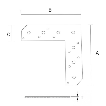 category Планка L - образна, ЧЕРНА blueprint thumb