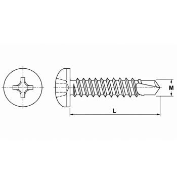 category DIN 7504 N Винт самопробивен неръждаем A2 blueprint thumb