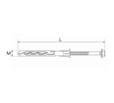 схема на  продукт Дюбел с винт шестостенна глава TORX M12x100 thumb