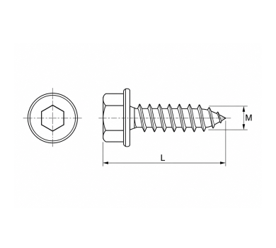 схема на  продукт Самонарезен винт тип HILTI thumb