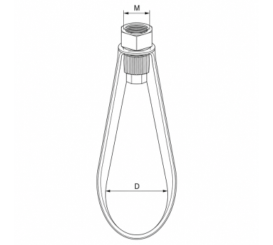 схема на  продукт Спринклерна скоба FISCHER FRSL 6" (170мм M12) thumb