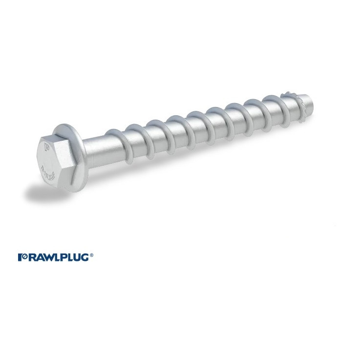 krepezhgroup product Винтов анкер Rawlplug R-HLX-HF-ZF шестостенна глава за бетон 10х140 - SW15 (25 бр.) image