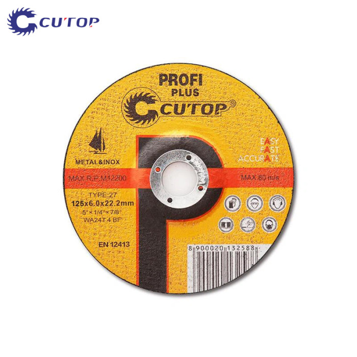 krepezhgroup product Диск за шлайфане на метал Cutop Profi Plus - Industrial - 125 x 6.0 x 22.2 mm image
