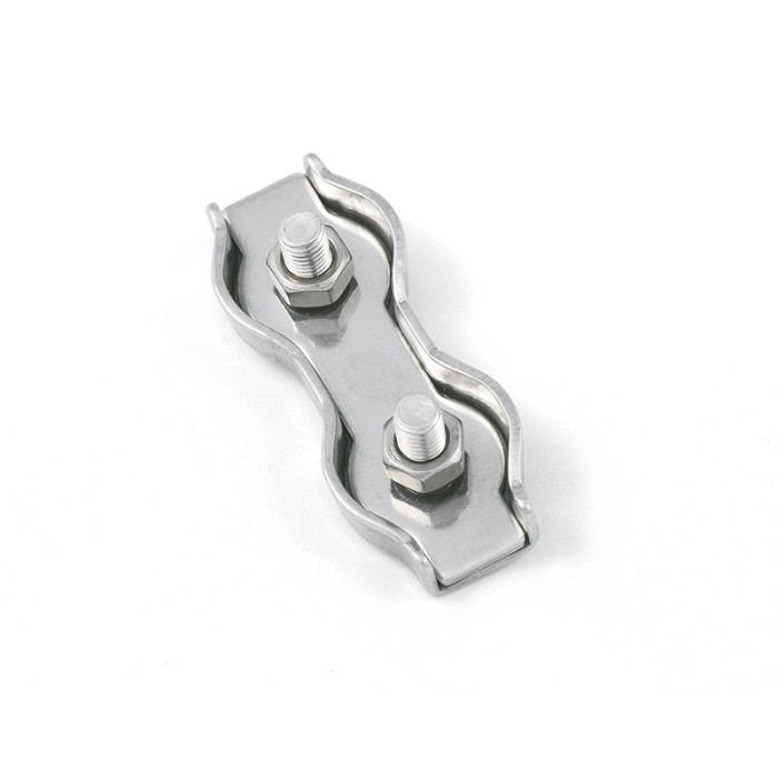 krepezhgroup product Двойна неръждаема скоба за метално въже М10 image