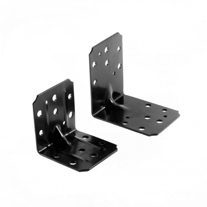 krepezhgroup product Планка ъглова подсилена равнораменна, ЧЕРНА (15 бр.) image