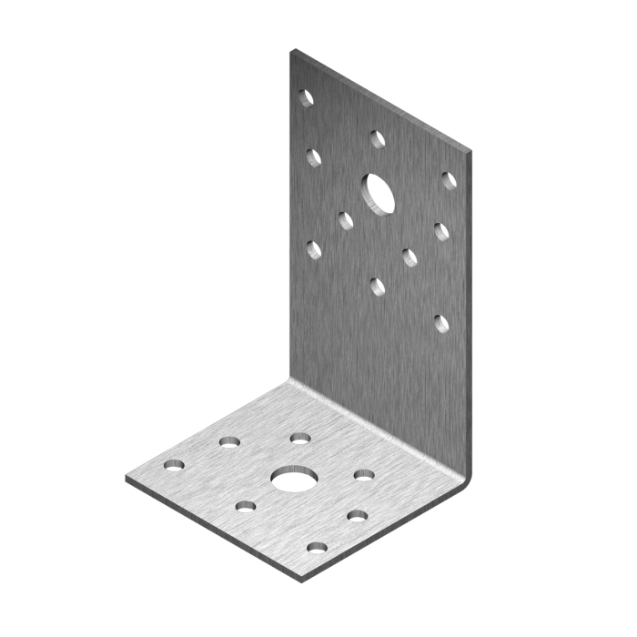 krepezhgroup product Планка ъглова разнораменна с фиксиращи отвори, поцинкована (15 бр.) image