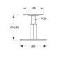 product Регулируема подпора за греда PR KTL 100x100x100-150x3,0 thumb