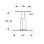 product Регулируема подпора за греда PR KTL 130x130x100-150x3,0 thumb